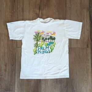 VTG Crazy Shirts Palm Springs Kids Medium Shirt Art Hawaii Boys Girls California